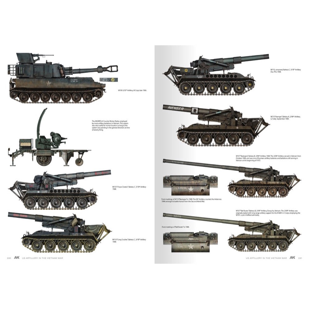 AK Interactive 130007 Book American Artillery In Vietnam Vol.2 English