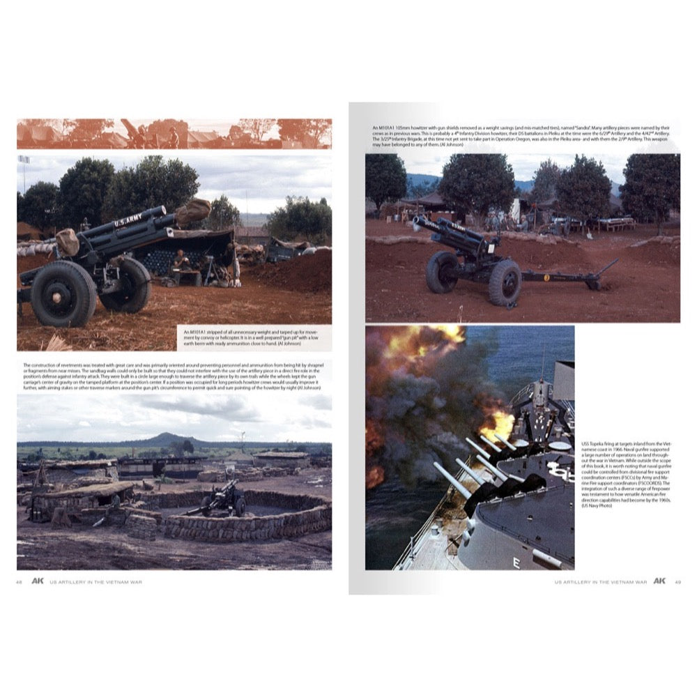 AK Interactive 130007 Book American Artillery In Vietnam Vol.2 English