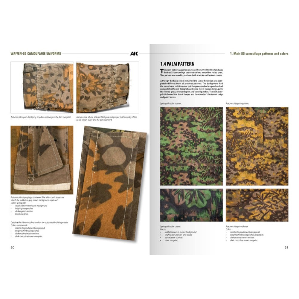 AK Interactive 130008 Book Waffen-SS Camouflage Uniforms English