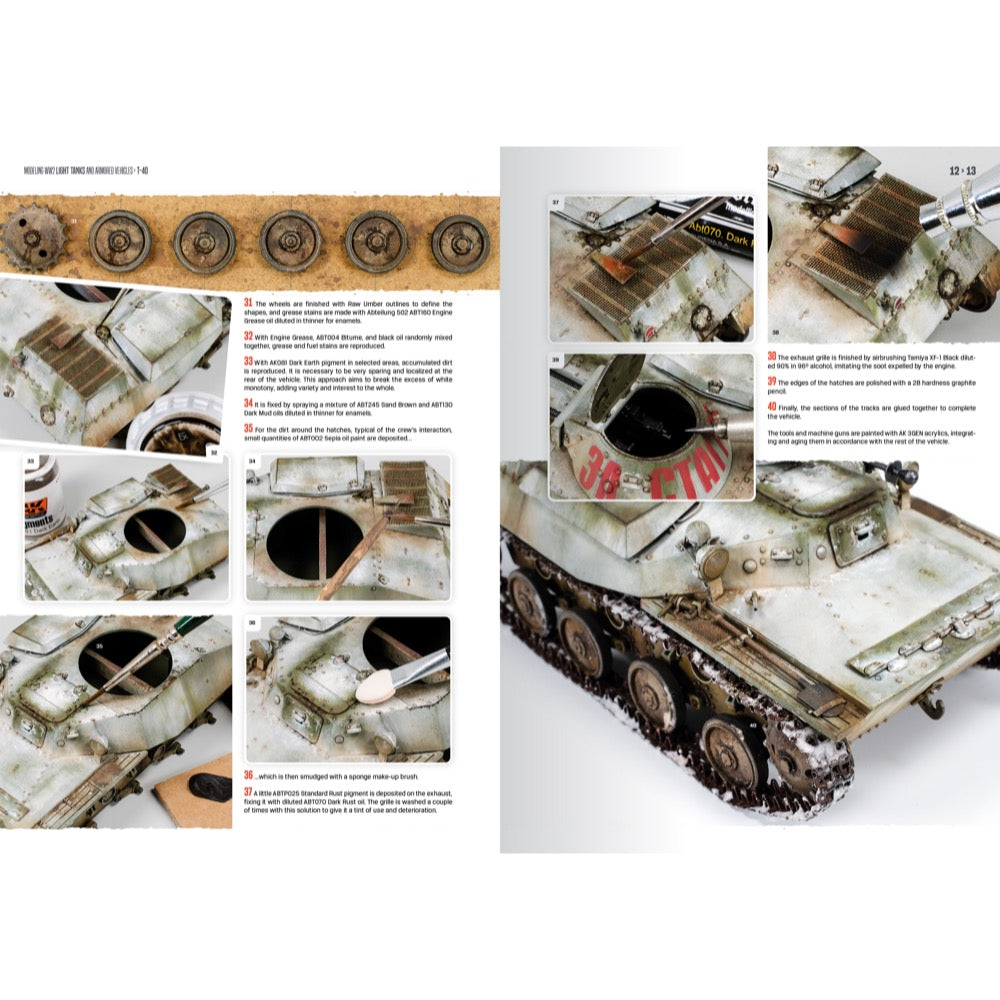 Ak Interactive 130020 Modelling WW2 Light Tanks And Armoured Vehicles