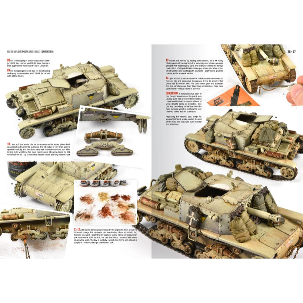 Ak Interactive 130020 Modelling WW2 Light Tanks And Armoured Vehicles