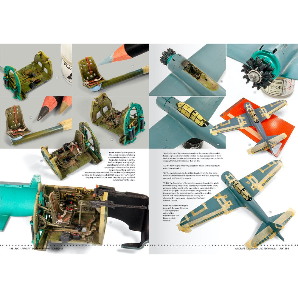 AK Interactive 130022 Book Aircraft Scale Models Techniques Eduard English