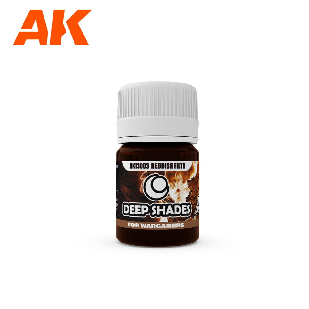 AK Interactive AK13003 Wargame Deep Shades Reddish Filth 30ml