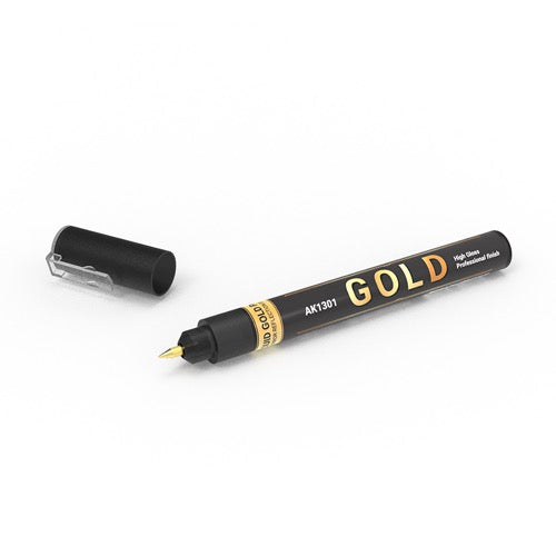 AK Interactive 1301 Metallic Liquid Marker Gold