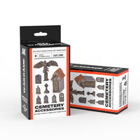 AK Interactive AK1365 Cemetery Accesories Wargame Set Resin 30-35mm