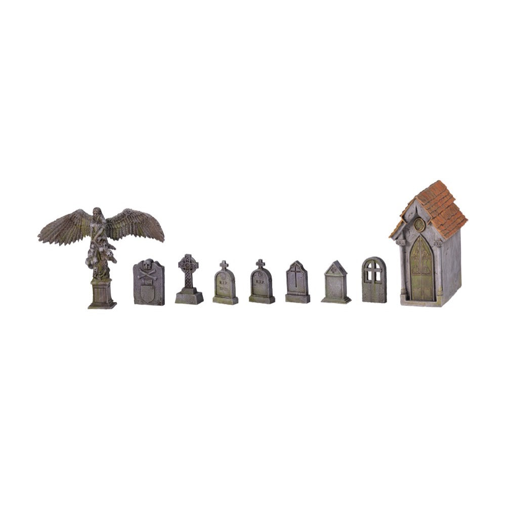 AK Interactive AK1365 Cemetery Accesories Wargame Set Resin 30-35mm