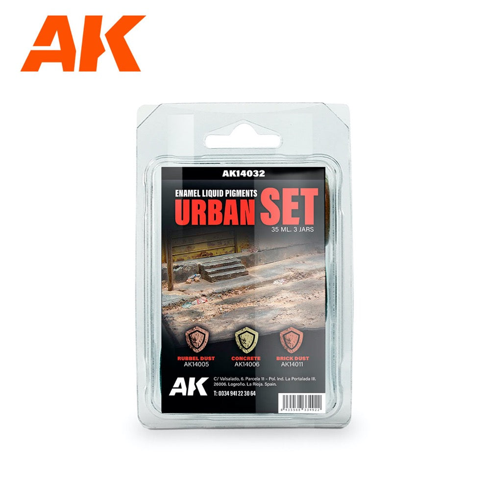 AK Interactive AK14032 Urban Set Liquid Pigment