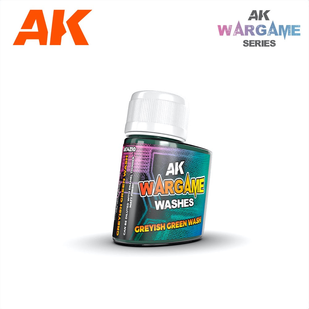 AK Interactive AK14210 Wargame Greyish Green Wash