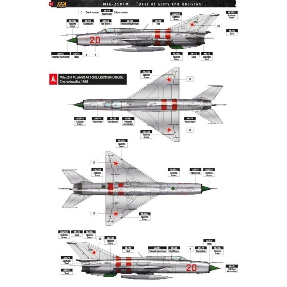 AK Interactive 148003 1/48 MiG-21PFM