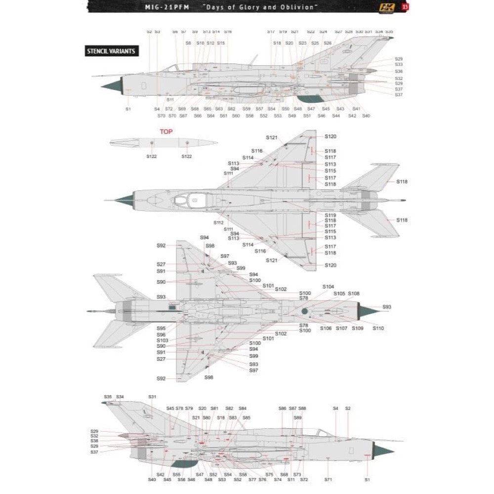 AK Interactive 148003 1/48 MiG-21PFM