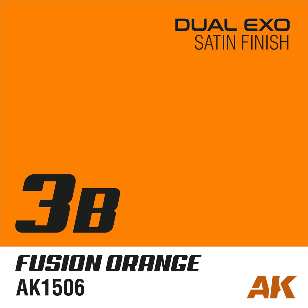 AK Interactive AK1545 Dual Exo Set 3 3A Power Yellow and 3B Fusion Orange