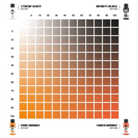 AK Interactive AK1546 Dual Exo Set 4 4A Pure Orange and 4B Faded Orange