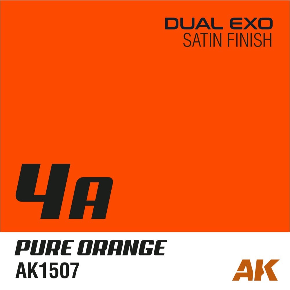 AK Interactive AK1546 Dual Exo Set 4 4A Pure Orange and 4B Faded Orange