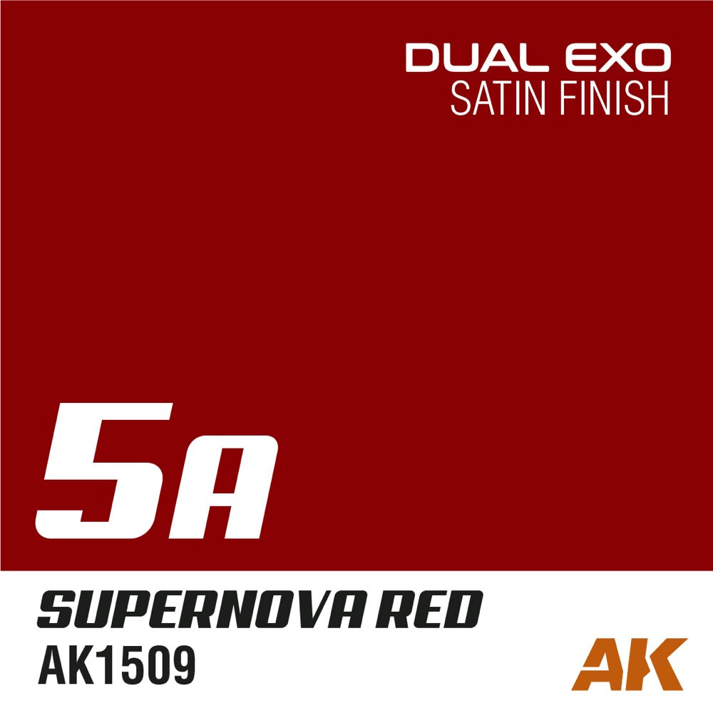 AK Interactive AK1547 Dual Exo Set 5 5A Supernova Red and 5B Dirty Red