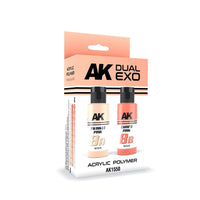AK Interactive AK1550 Dual Exo Set 8 8A Twinkle Pink and 8B Chars Pink