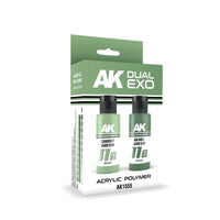 AK Interactive AK1555 Dual Exo Set 11 11A Ghost Green and 11B Rebel Green
