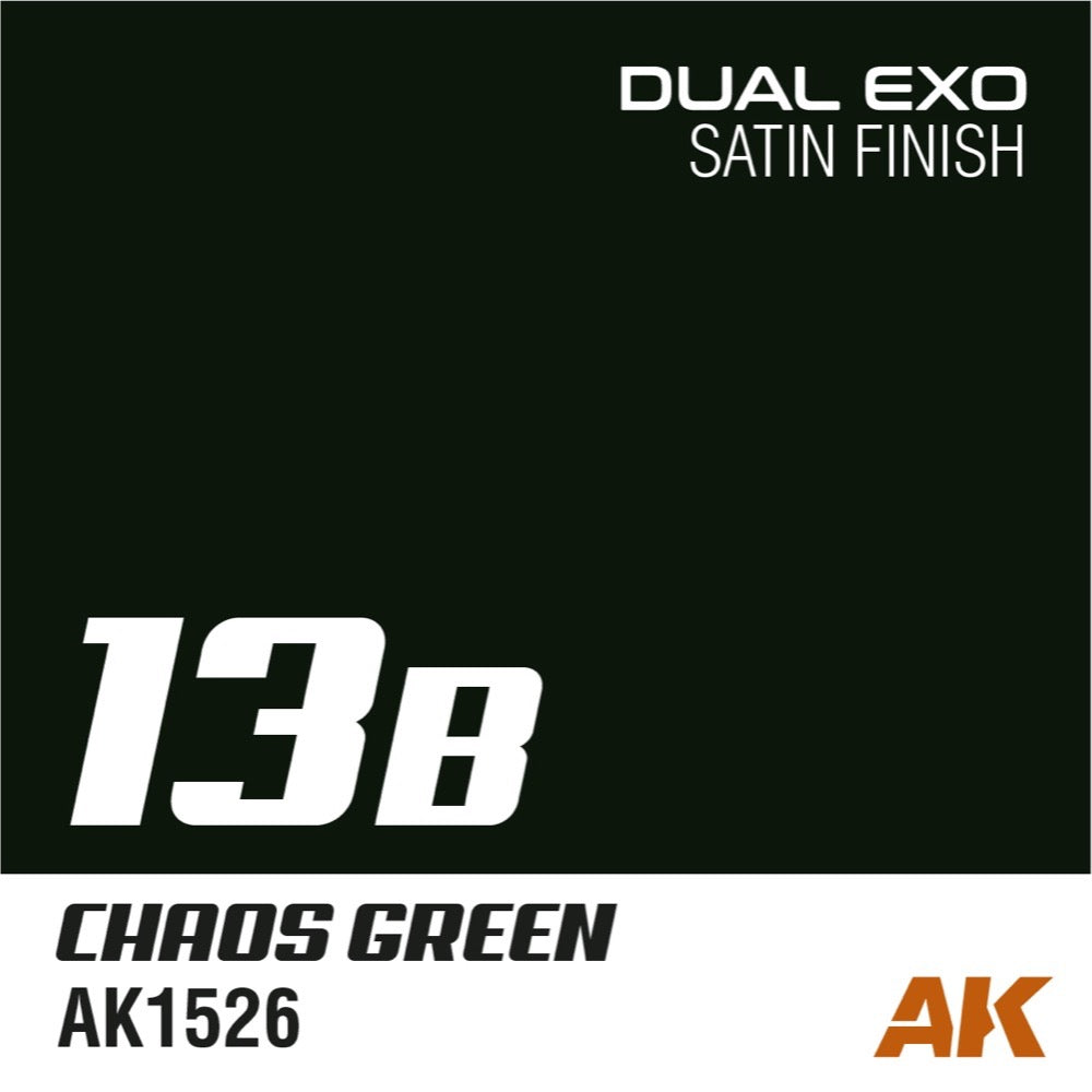 AK Interactive AK1557 Dual Exo Set 13 13A Galaxy Green and 13B Chaos Green