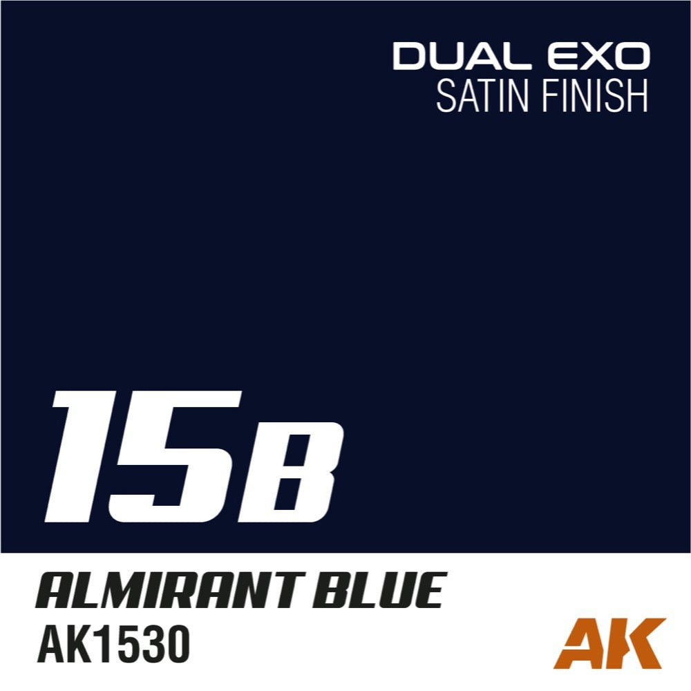 AK Interactive AK1559 Dual Exo Set 15 15A Ultra Blue and 15B Almirant Blue