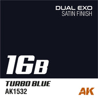 AK Interactive AK1560 Dual Exo Set 16 16A Blue Bolt and 16B Turbo Blue