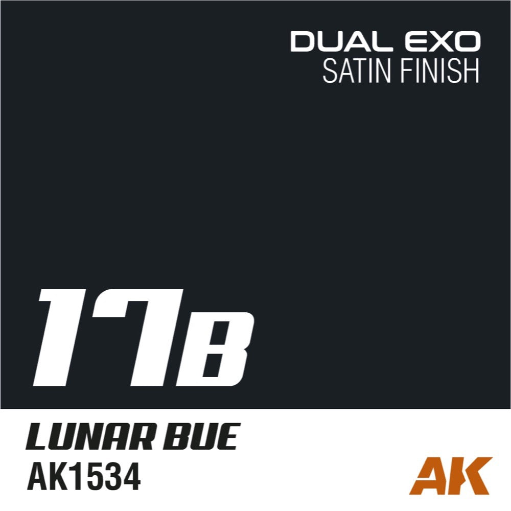 AK Interactive AK1561 Dual Exo Set 17 17A Graphite Blue and 17B Lunar Blue