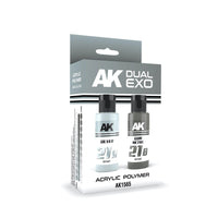 AK Interactive AK1565 Dual Exo Set 21 21A Silver and 21B Gun Metal