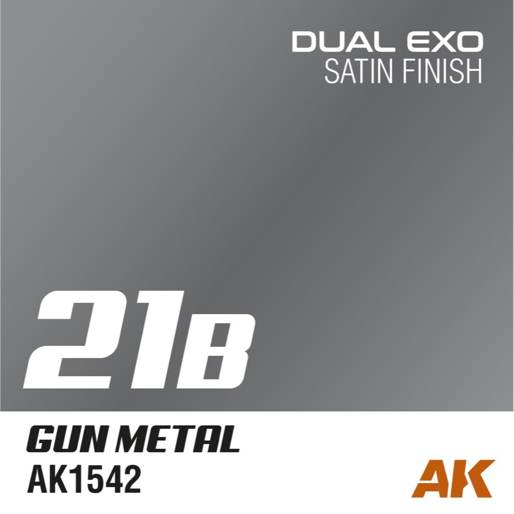 AK Interactive AK1565 Dual Exo Set 21 21A Silver and 21B Gun Metal