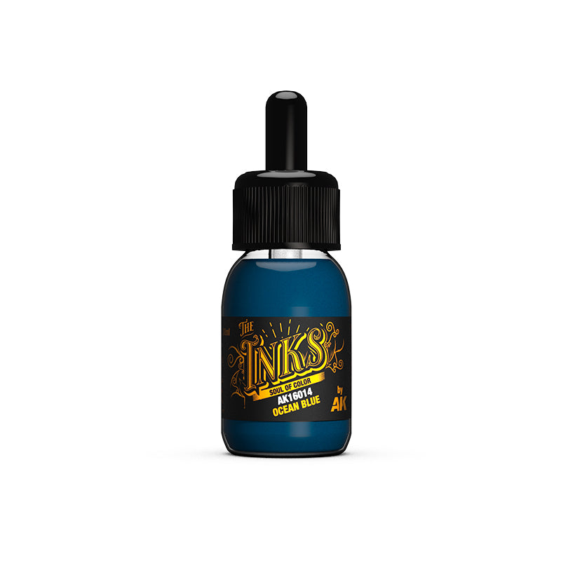 AK Interactive AK16014 The Inks Ocean Blue 30ml