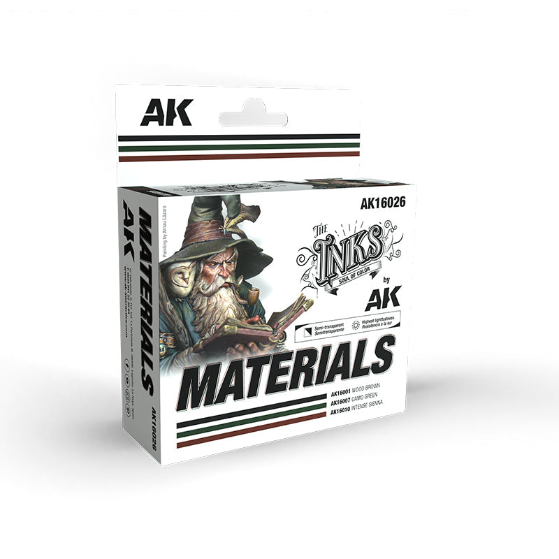 AK Interactive AK16026 The Inks Materials Set