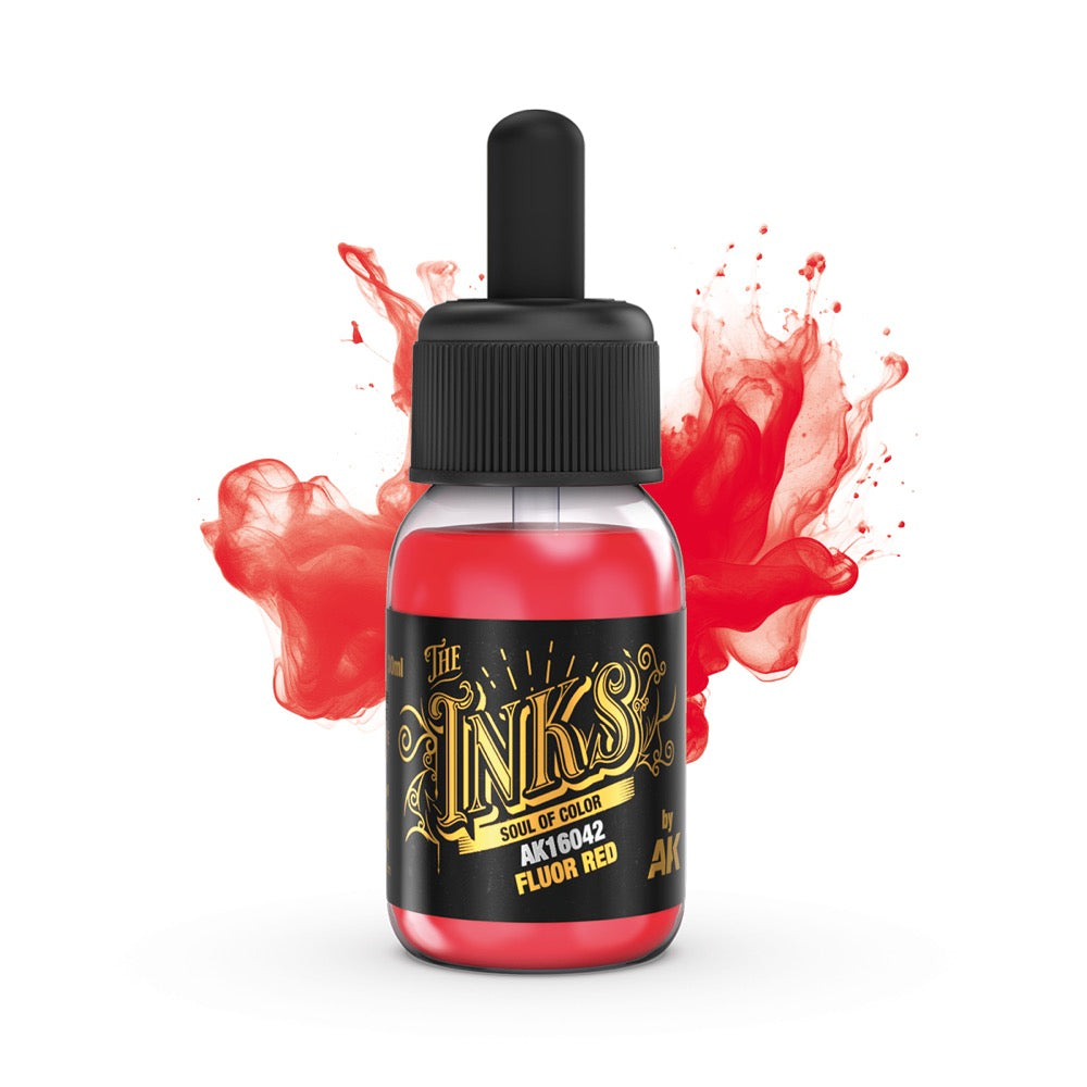 AK Interactive 16027 The INKS Energy Colors Set Acrylic Ink Set 3 Colours