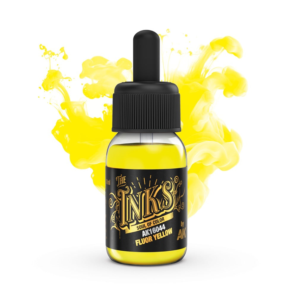 AK Interactive 16027 The INKS Energy Colors Set Acrylic Ink Set 3 Colours