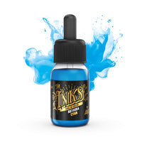 AK Interactive 16054 The INKS Cyan 30ml Acrylic Ink