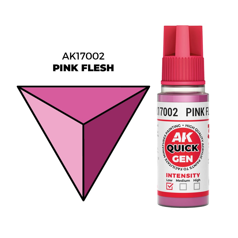 AK Interactive 17002 Quick Gen Pink Flesh 18ml Acrylic Paint
