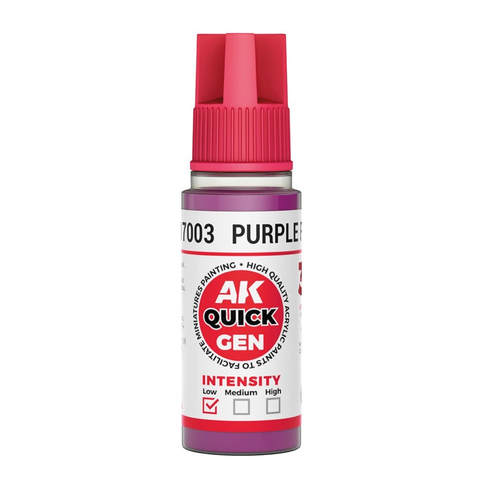 AK Interactive 17003 Quick Gen Purple Flesh 18ml Acrylic Paint
