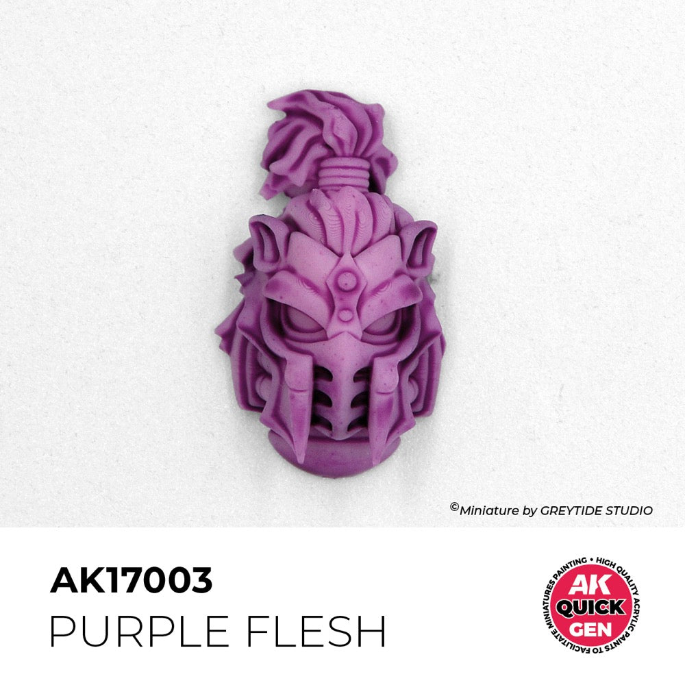 AK Interactive 17003 Quick Gen Purple Flesh 18ml Acrylic Paint
