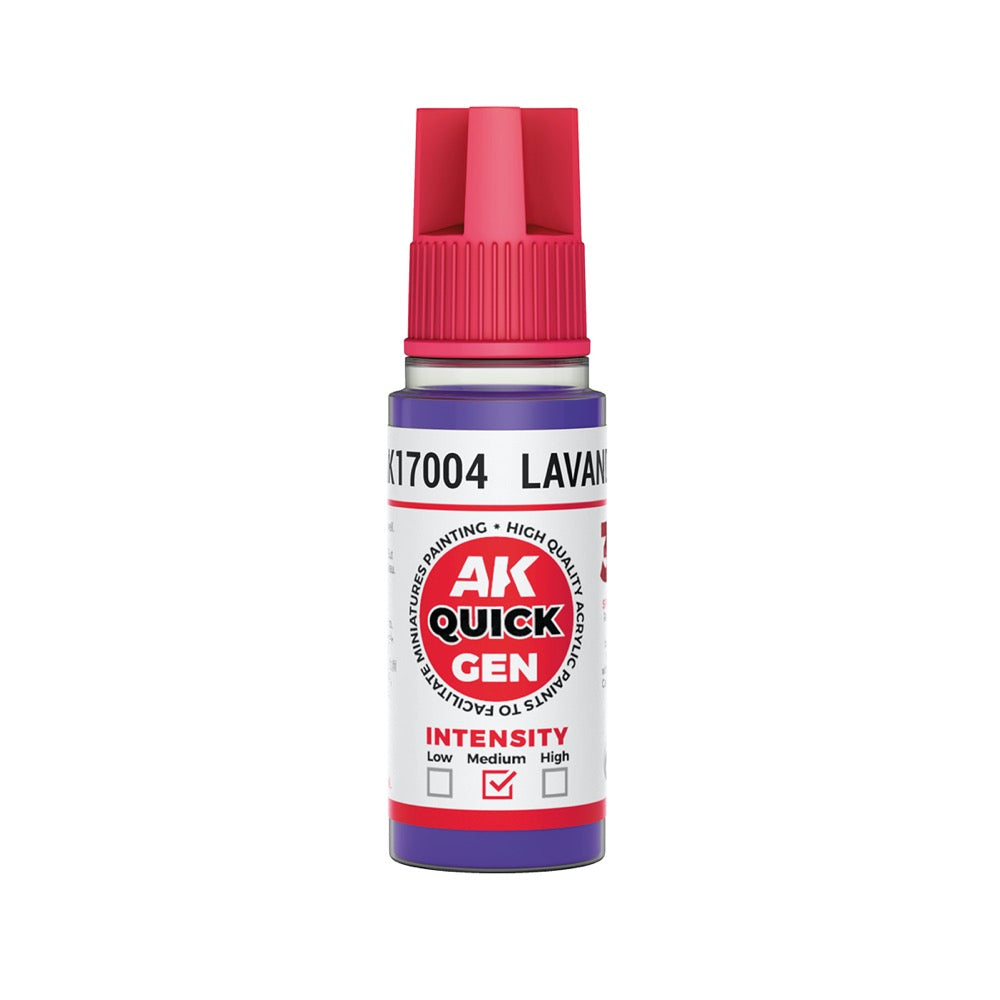 AK Interactive 17004 Quick Gen Lavender 18ml Acrylic Paint