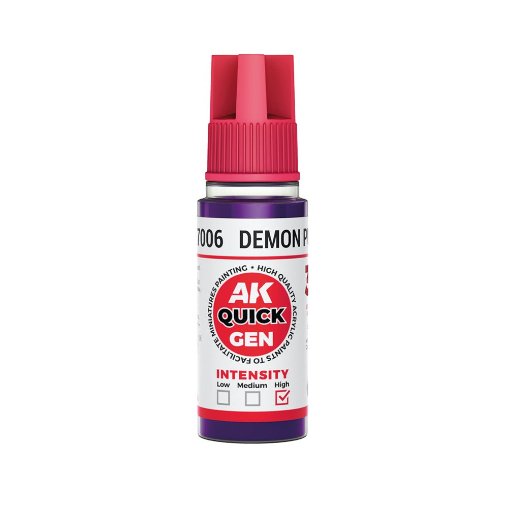 AK Interactive 17006 Quick Gen Demon Purple 18ml Acrylic Paint