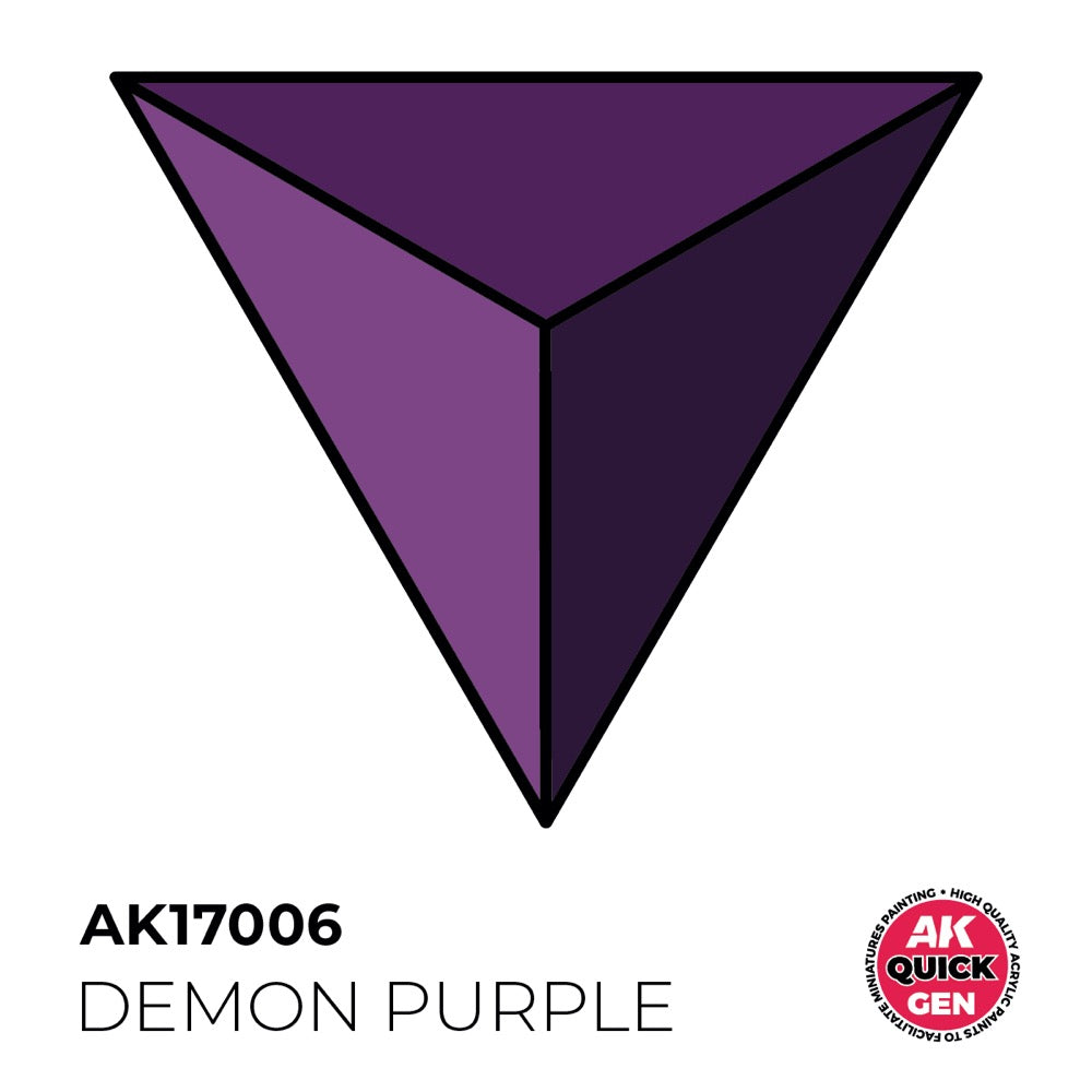 AK Interactive 17006 Quick Gen Demon Purple 18ml Acrylic Paint