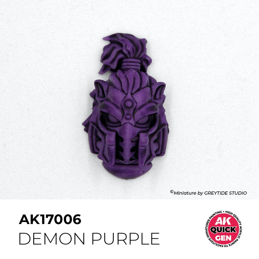 AK Interactive 17006 Quick Gen Demon Purple 18ml Acrylic Paint