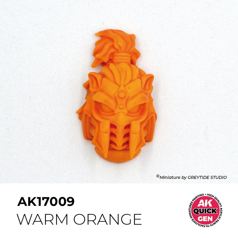 AK Interactive 17009 Quick Gen Warm Orange 18ml Acrylic Paint