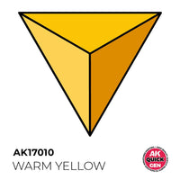 AK Interactive 17010 Quick Gen Warm Yellow 18ml Acrylic Paint
