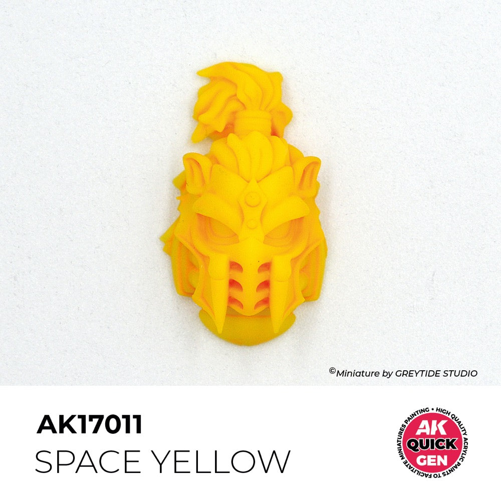 AK Interactive 17011 Quick Gen Space Yellow 18ml Acrylic Paint