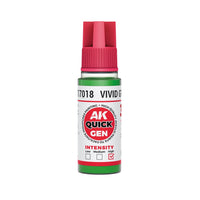 AK Interactive 17018 Quick Gen Vivid Green 18ml Acrylic Paint