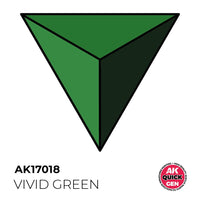 AK Interactive 17018 Quick Gen Vivid Green 18ml Acrylic Paint
