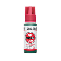 AK Interactive 17019 Quick Gen Space Dark Green 18ml Acrylic Paint