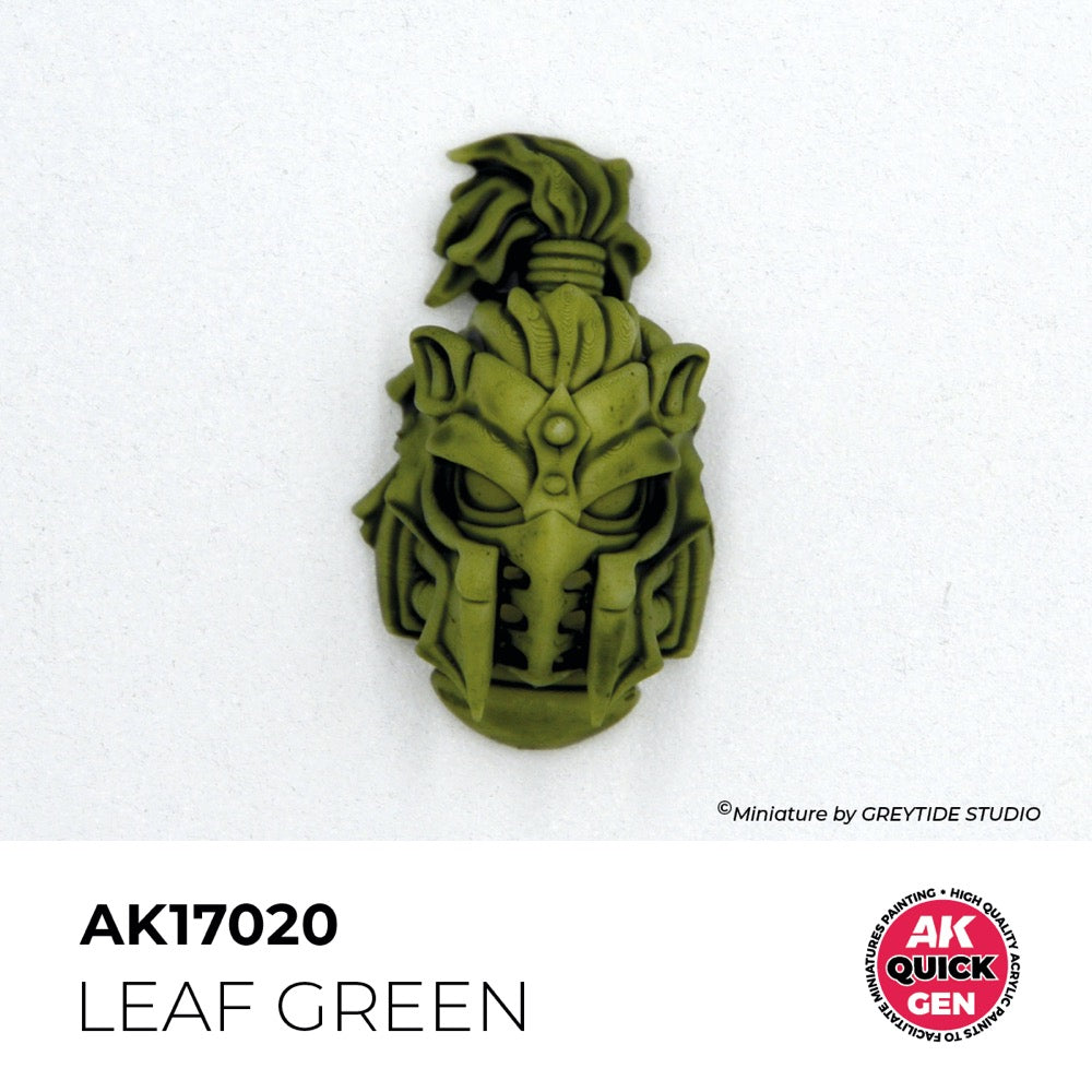 AK Interactive 17020 Quick Gen Leaf Green 18ml Acrylic Paint