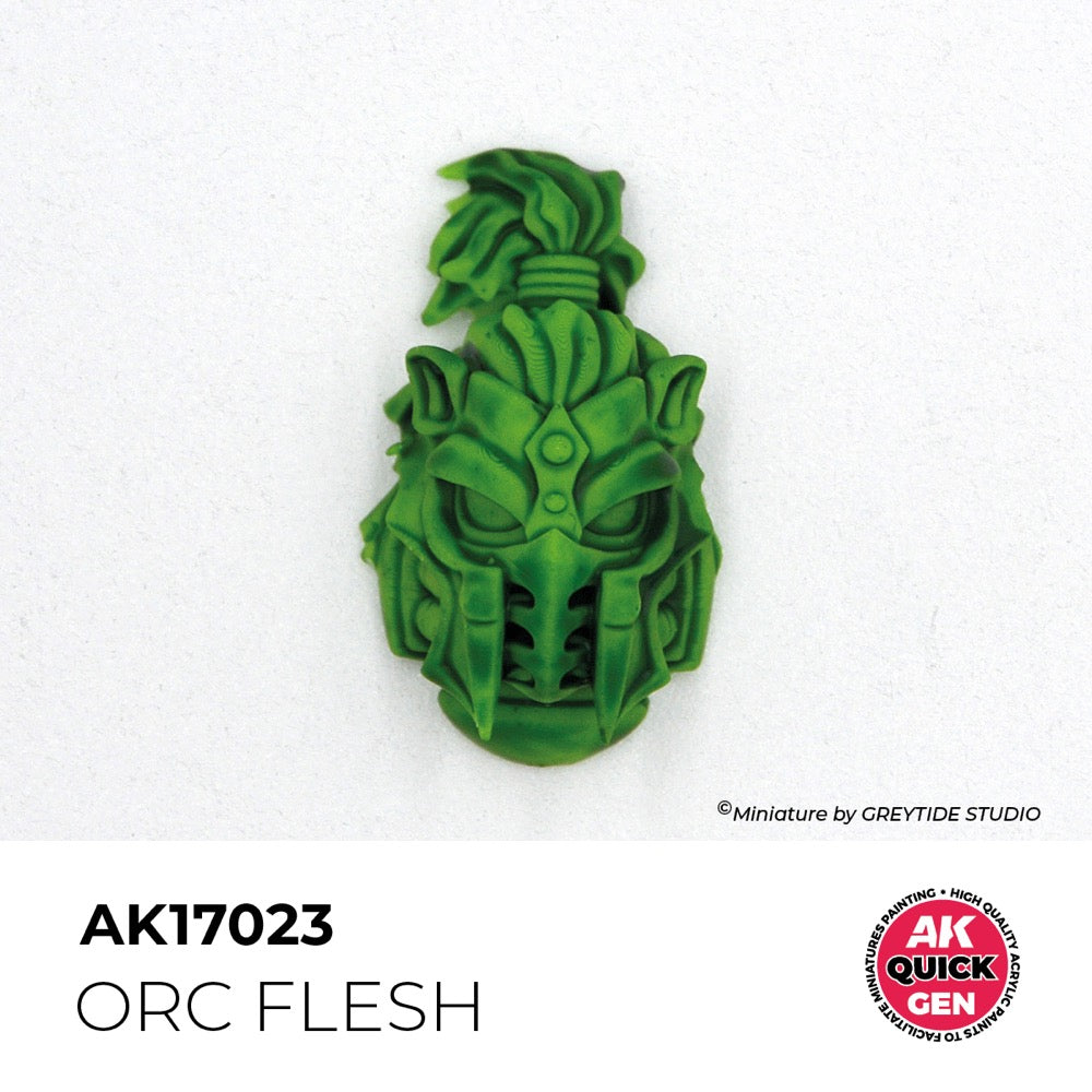 AK Interactive 17023 Quick Gen Orc Flesh 18ml Acrylic Paint