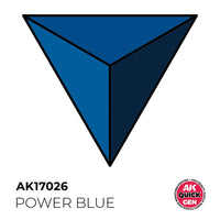 AK Interactive 17026 Quick Gen Power Blue 18ml Acrylic Paint