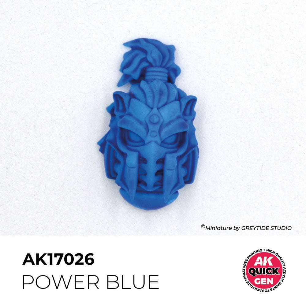 AK Interactive 17026 Quick Gen Power Blue 18ml Acrylic Paint