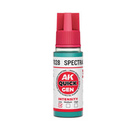 AK Interactive 17028 Quick Gen Spectral Blue 18ml Acrylic Paint