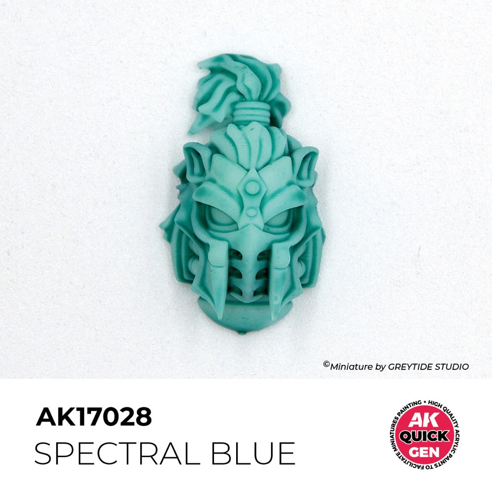 AK Interactive 17028 Quick Gen Spectral Blue 18ml Acrylic Paint
